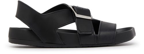 LOEWE Ease in brushed suede heel sandals