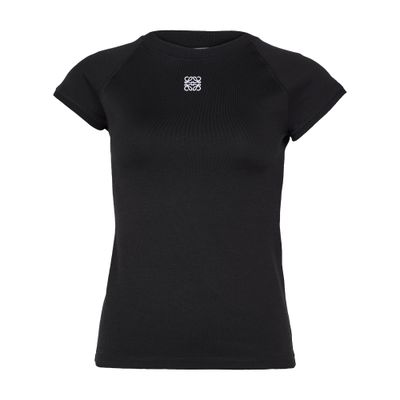 Small fit T-shirt in cotton and viscose