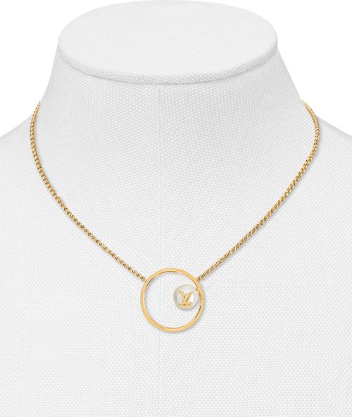 LOUIS VUITTON LV Eclipse Pearls Necklace 