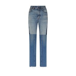 【Chloe】 Patchwork jeans Chloé Flared Patchwork Jeans In Denim | Chloé CA