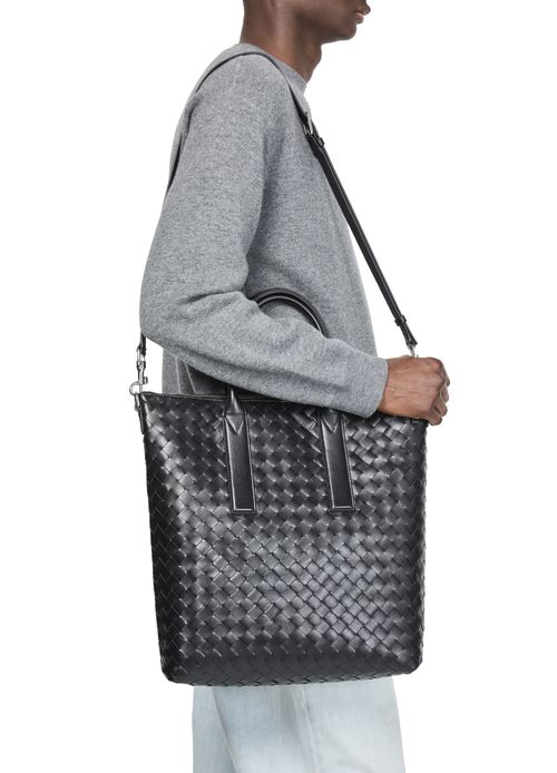 BOTTEGA VENETA Große Tote Bag mit Reißverschluss Intrecciato