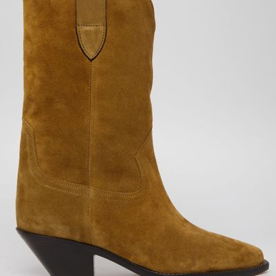 Isabel Marant Dahope 70mm Suede Boots In Grey