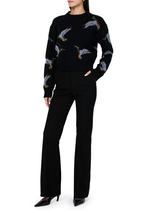 BURBERRY Pull motif canard en coton