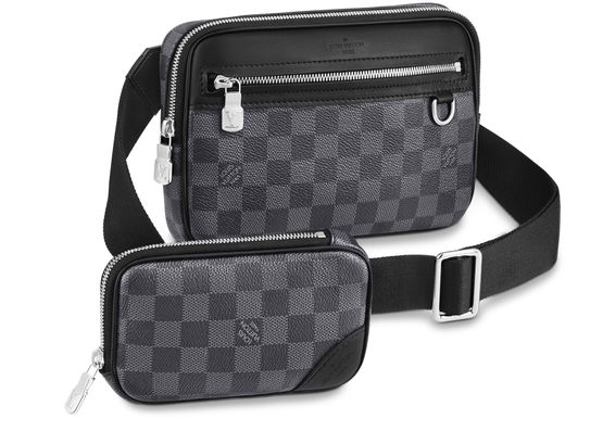 Louis Vuitton Scott Damier Graphite Messenger Bag Black