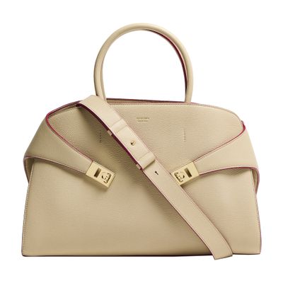 Ferragamo Hug Handbag In Gray