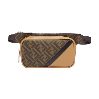 Fendi Diagonal Belt Bag In Marron