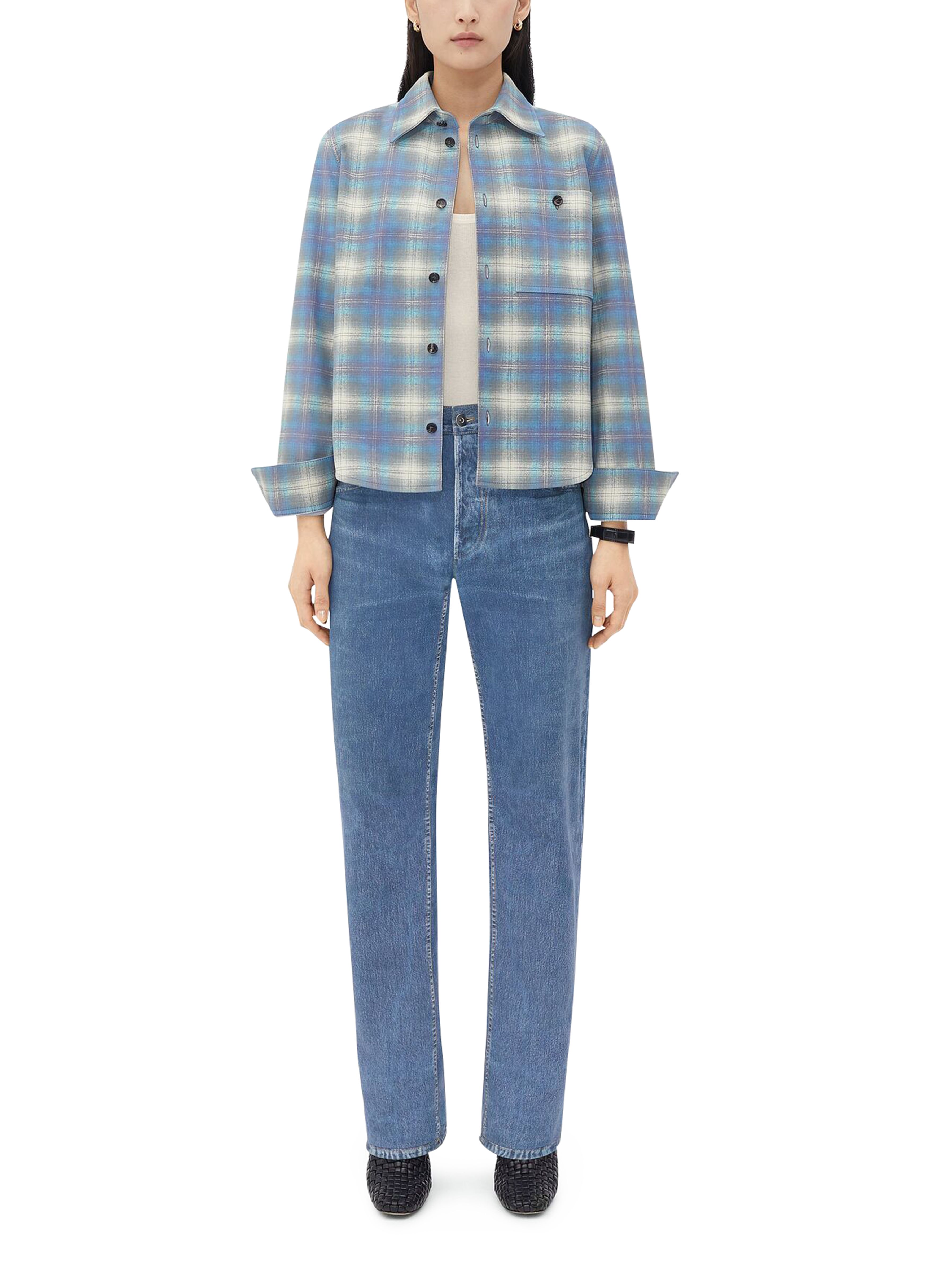 Flannel printed leather shirt thumbnail 5