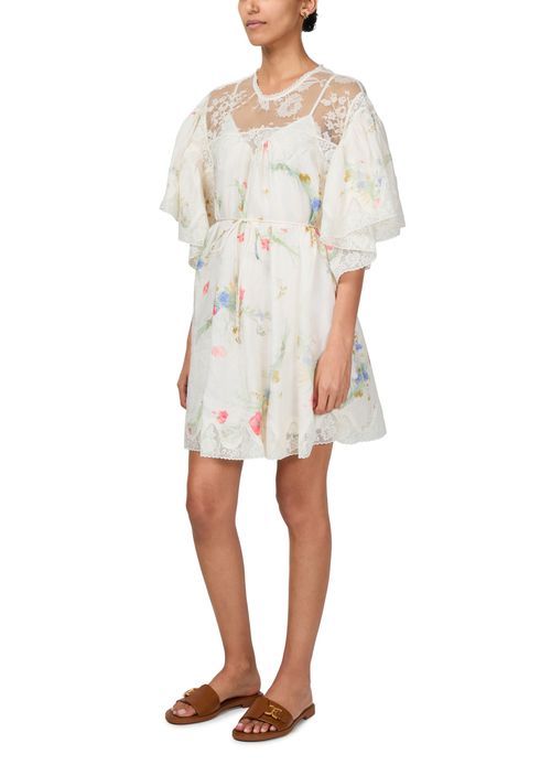 ZIMMERMANN Lucky lace trim mini dress