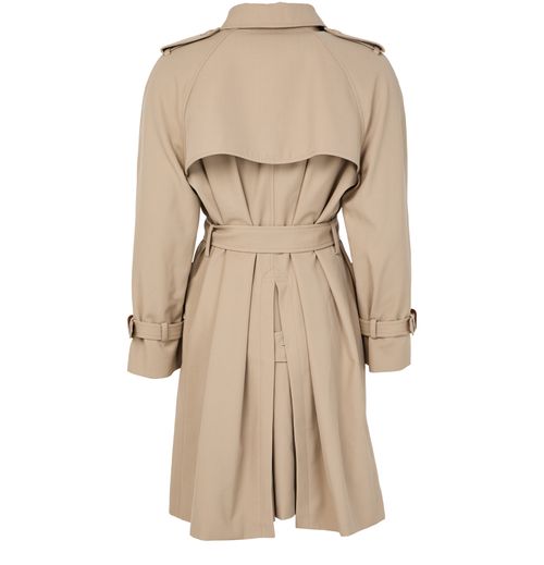 CELINE Trench coat in cotton and wool gabardine