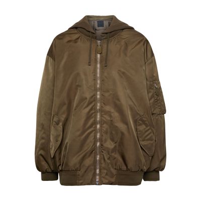 Givenchy Oversize Bomber Jacket In Vert_fonce