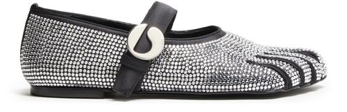 COPERNI Crystal-embellished five-toe ballet pumps