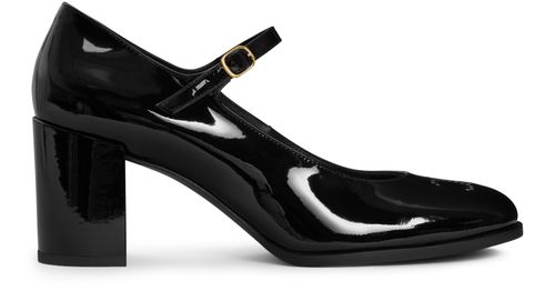 CELINE Celine Lily perforated Triomphe babies in patent calfskin