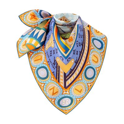 Louis Vuitton Jeu De Voyage Square 90 In Blue