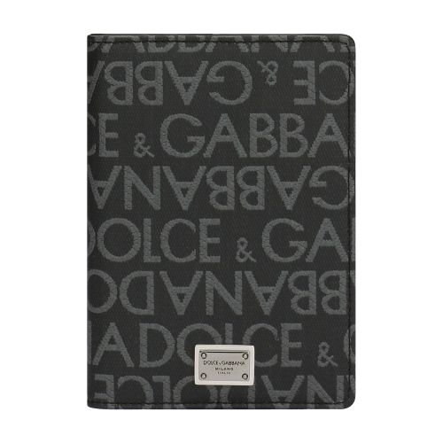 Coated jacquard passport holder