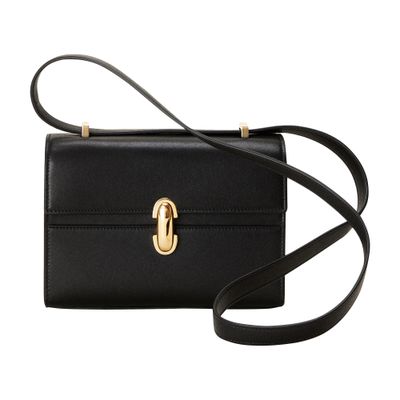Savette Smooth Calfskin Symmetry 19 In Black