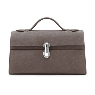 Savette Symmetry Suede Clutch Bag In Black