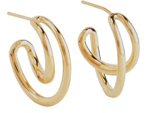 CHARLOTTE CHESNAIS Boucles d'oreilles Mini Initial Hoop