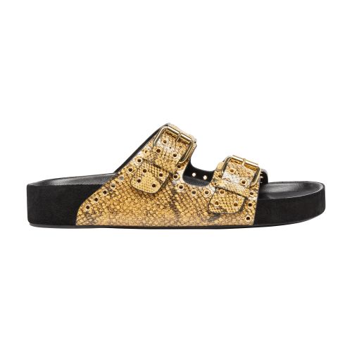 Isabel Marant Lennyo Buckle Sandals In Natural