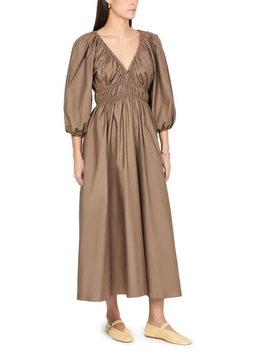 MATTEAU Robe froncée avec encolure plongeante
