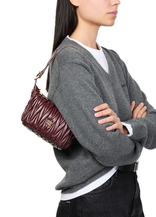 MIU MIU Quilted nappa leather pouch