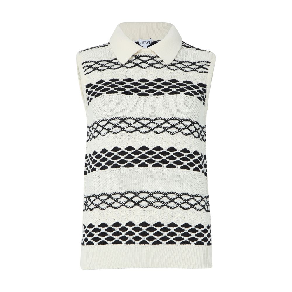 Sleeveless cotton sweater thumbnail 7