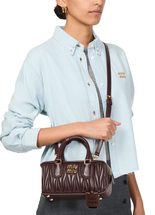 MIU MIU Arcadie quilted nappa leather bag