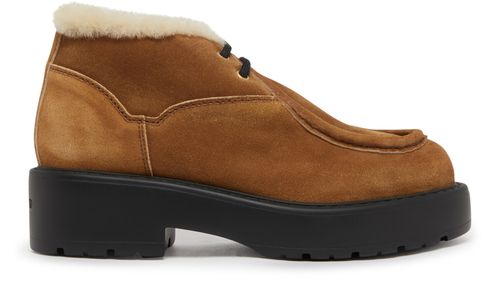 MIU MIU Filled leather ankle boots