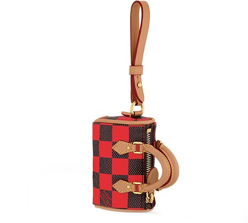LOUIS VUITTON Damier Pop Mini Speedy Bag Charm