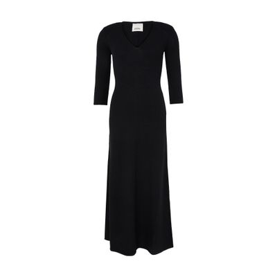 Isabel Marant Salina Long Dress In Black