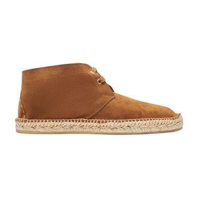 Scarosso Mojave Suede Espadrilles In Brown