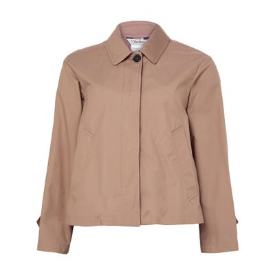 S Max Mara Short Trench Coat In Beige