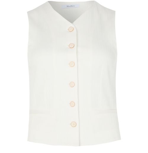 MAX MARA Mirella fitted buttoned vest