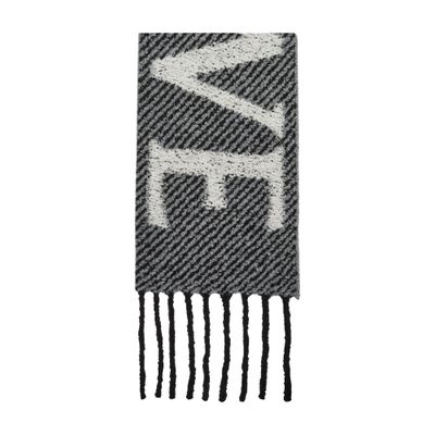 Loewe Scarf In Alpaca And Wool In Gray