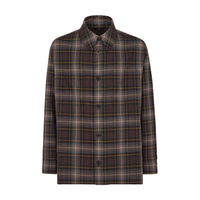 Fendi Single-breasted Go-to Jacket In Brown