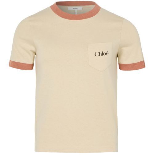 CHLOE Cotton crew neck t-shirt