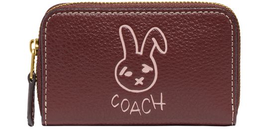 Women s Lunar New Year Small Zip Around Card Case With Rabbit