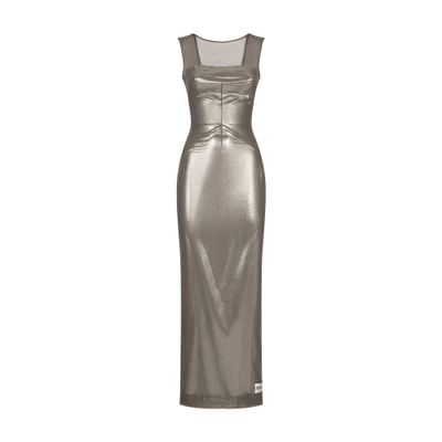 Dolce & Gabbana Kleid Mit Metallischem Finish In Combined_colour