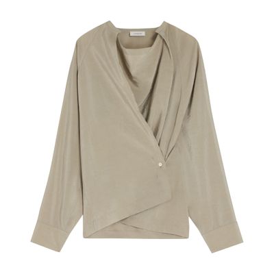 Twisted long sleeve top