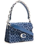 Tabby denim signature shoulder bag - COACH