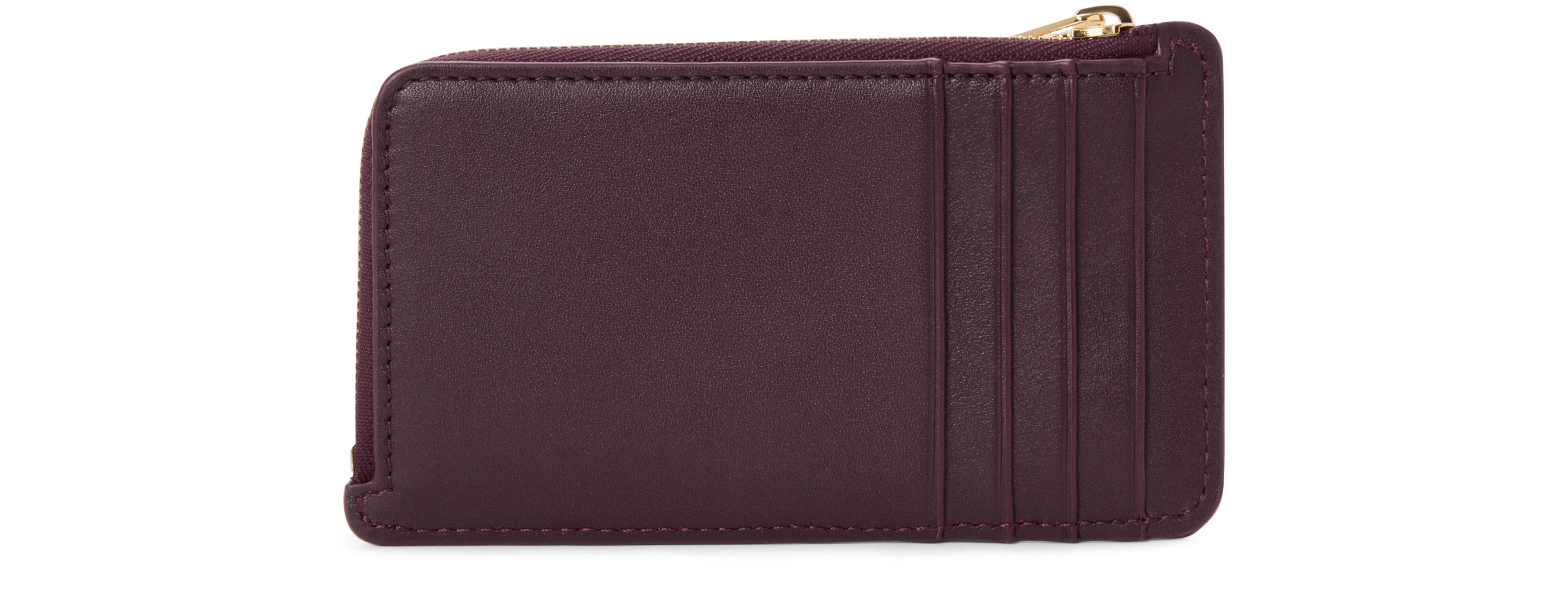 Knot shiny nappa calfskin card and coin holder thumbnail 3