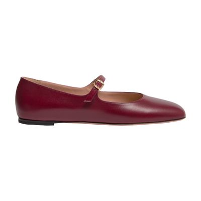 Bally Buckle-strap Leather Ballet Flats In Multi