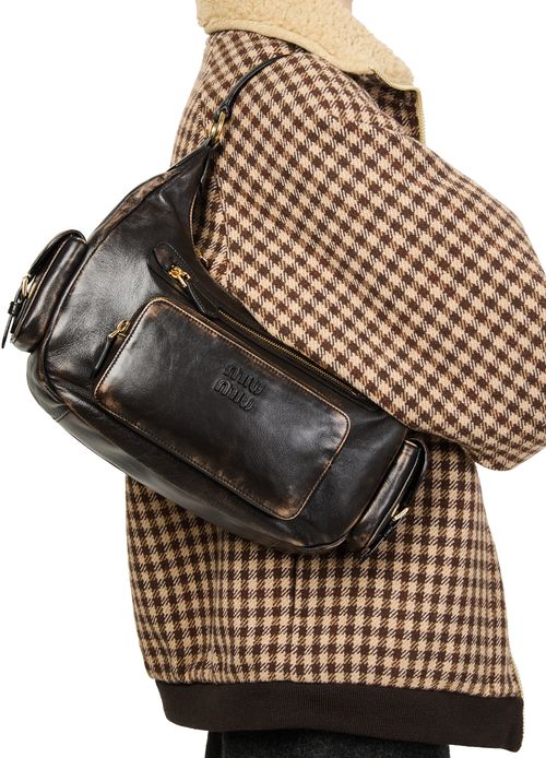 MIU MIU Sac en cuir nappa Pocket
