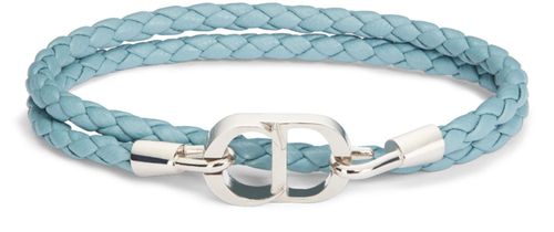DIOR CD Icon Braided Leather Bracelet