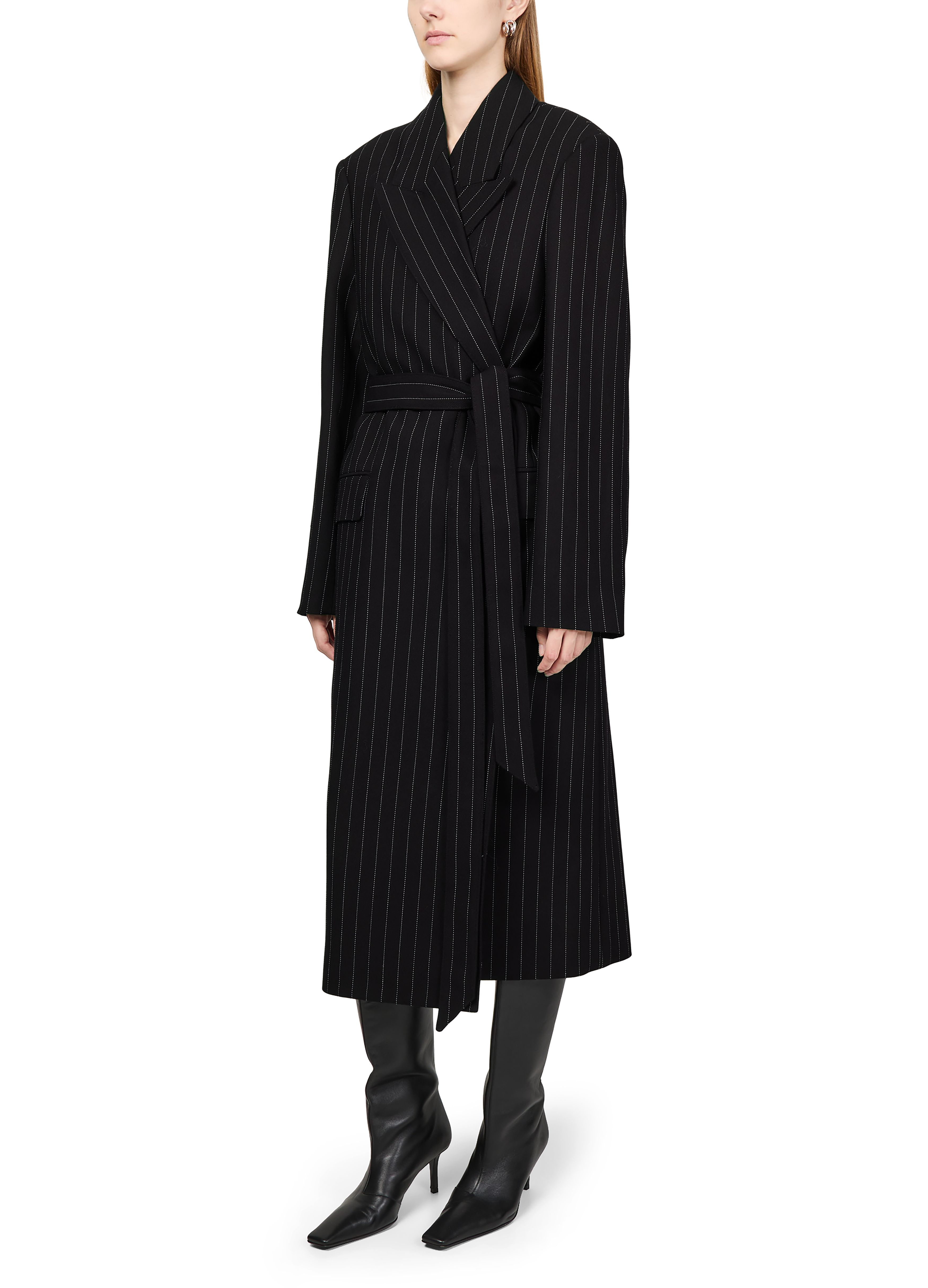 Long belted coat thumbnail 6