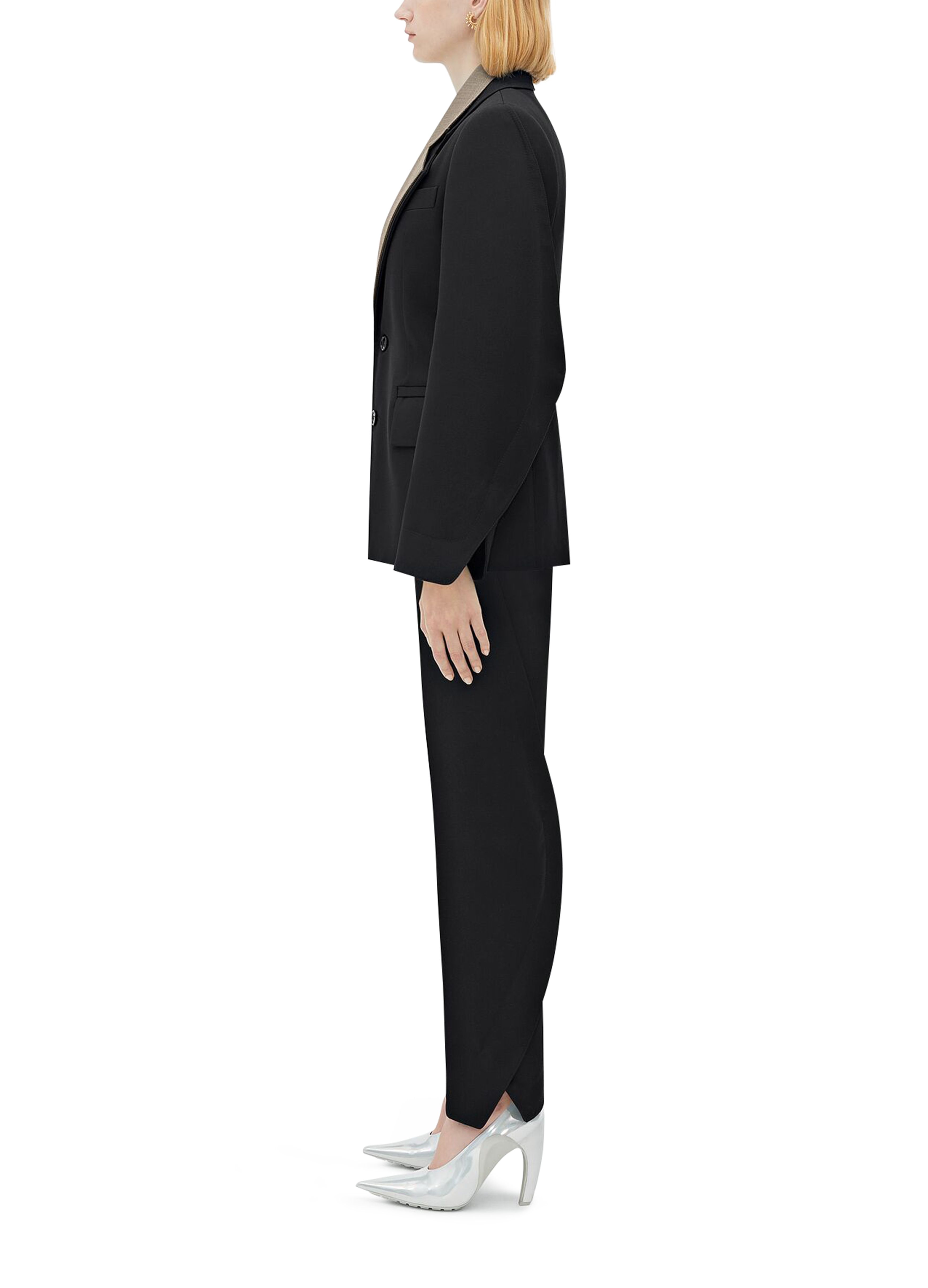 Slim-fit wool suit jacket thumbnail 4