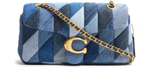 COACH Tabby 26 quilted patchwork denim shoulder bag