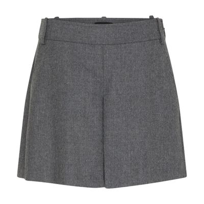 Tom Ford Compact Wool Shorts In Grey