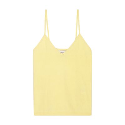 Bompard Vest Top With Spaghetti Straps In Yellow