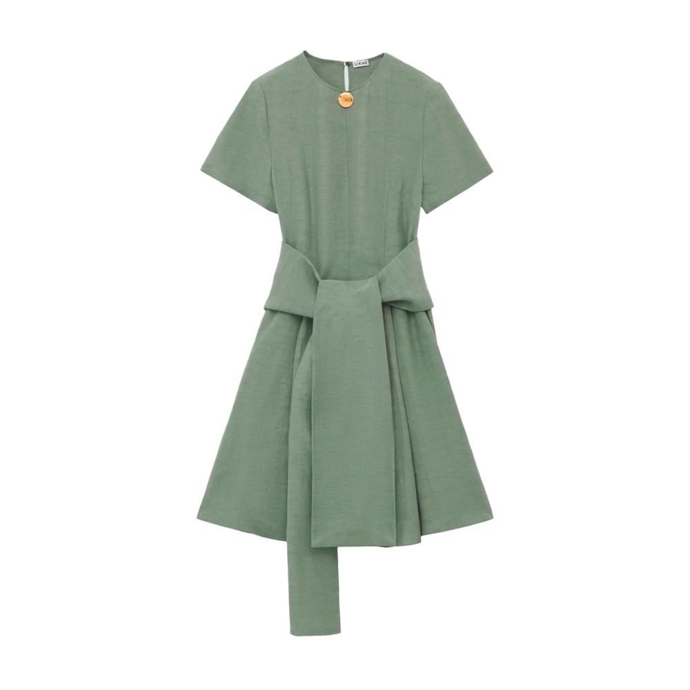 Pebble dress in viscose and linen thumbnail 7