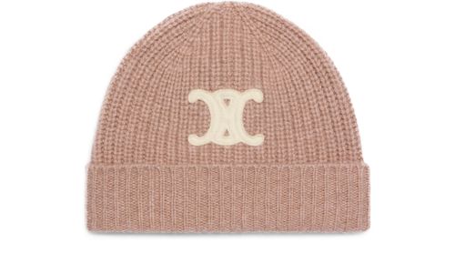 CELINE Triomphe cloche bucket hat in seamless cashmere